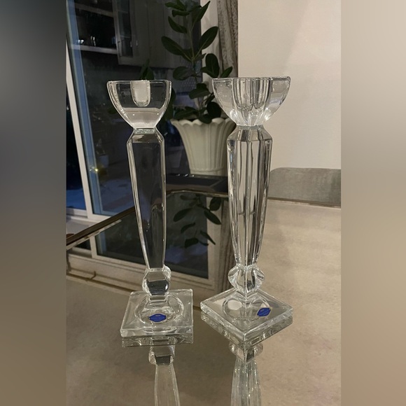 Elegant Crystal Candle Holders